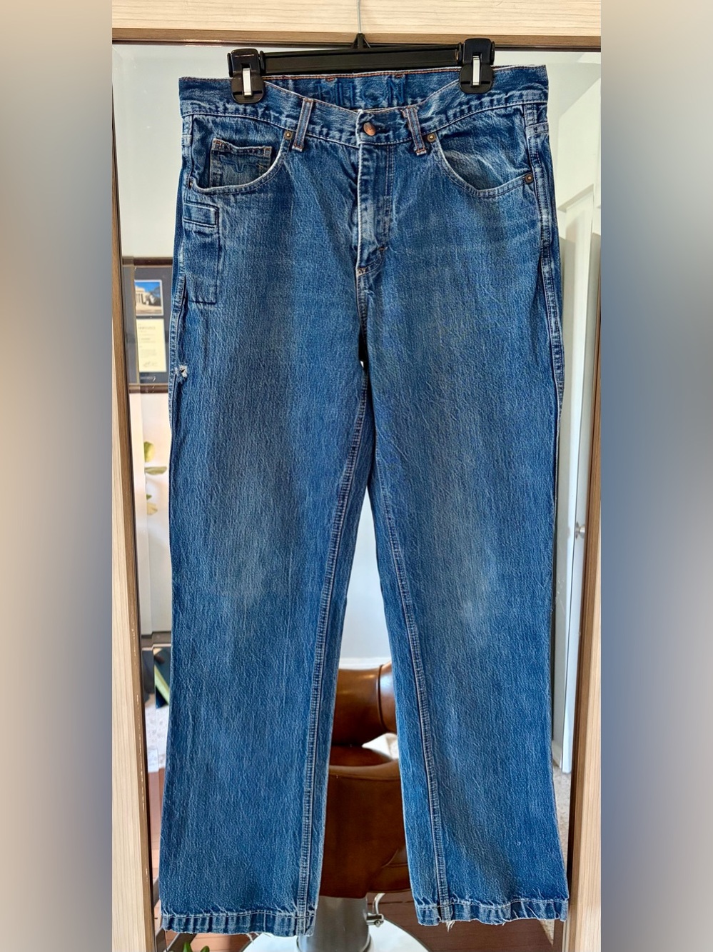 Kimes Ranch Dillon Jeans Mens 33x34 Blue Western Denim Made In USA Excellent
